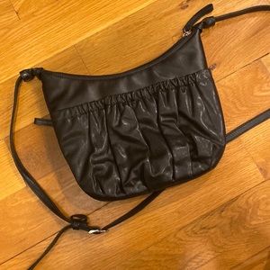 Genuine leather black bag
